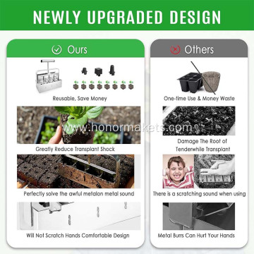 Hot sale Manual Soil Block Maker 8 Soil Blocker garden Soil Blocking Tool for Seed Stater Tray garden hand tools